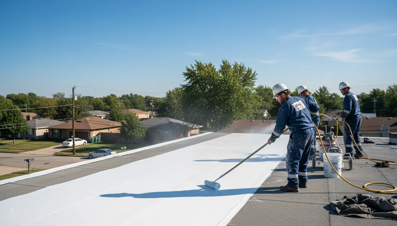 Commercial roof coating in Woodbury, NY near me